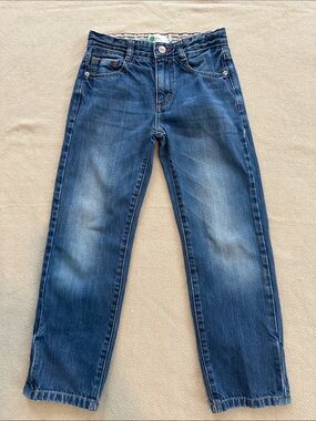 Mini Boden Kids Blue Straight-Leg Jeans
